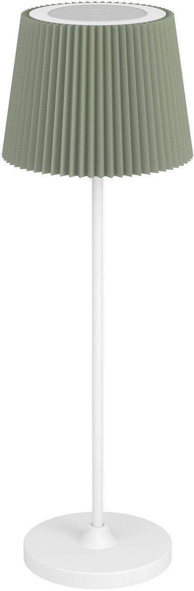 Eglo leonero tafellamp - oplaadbaar - led - 37 cm - wit groen - instelbaar wit licht - draadloos - dimbaar