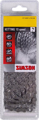 Simson Kitting Deralleur Catena a 10 biciclette a 10 velocità, rivestimento anti-russo, 116 collegamenti, 1 2 x5 64