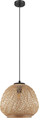 Eglo dembleby hanglamp - e27 - ø 32 cm - zwart hout