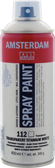 Amsterdam spuitbusverf - spraypaint - #112 - titaanwit transparant - - 400ml