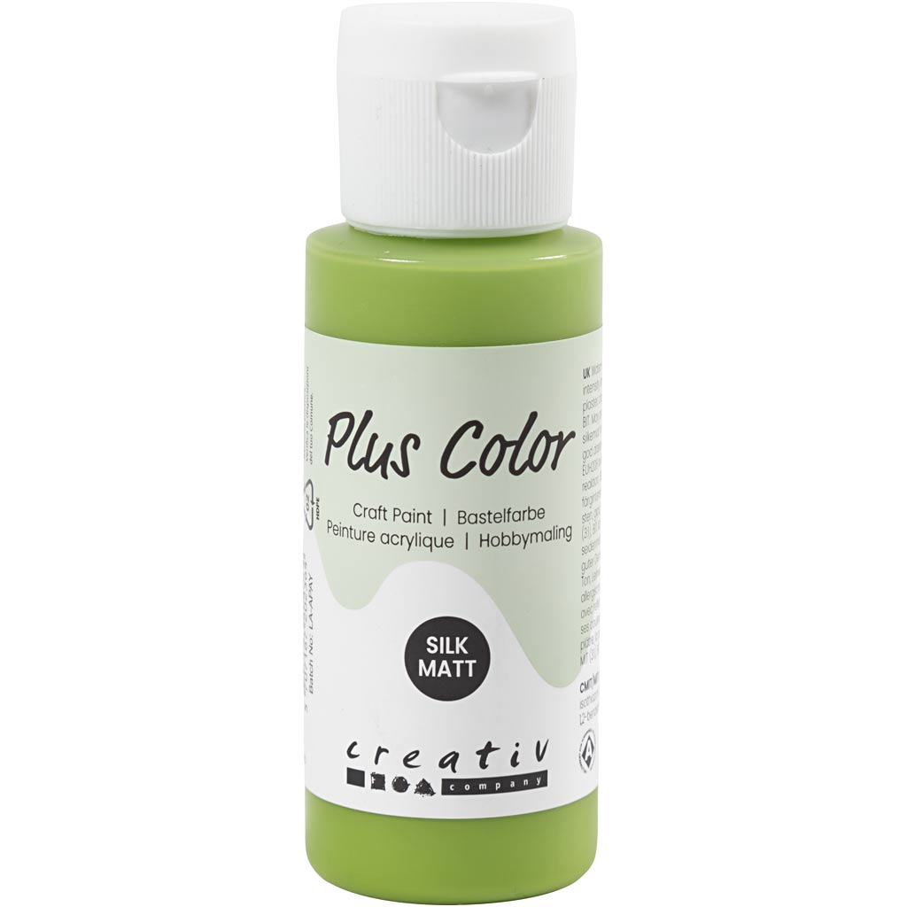 Pittura acrilica Plus Color, verde foglia, 60 ml 1 flacone