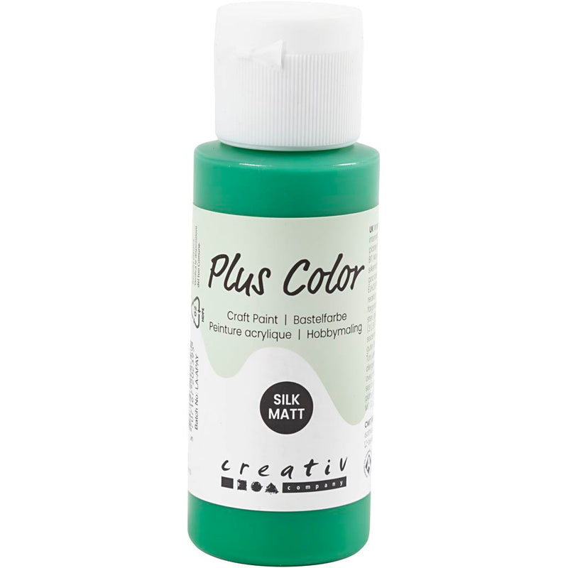 Pittura acrilica Plus Color, verde brillante, 60 ml 1 flacone
