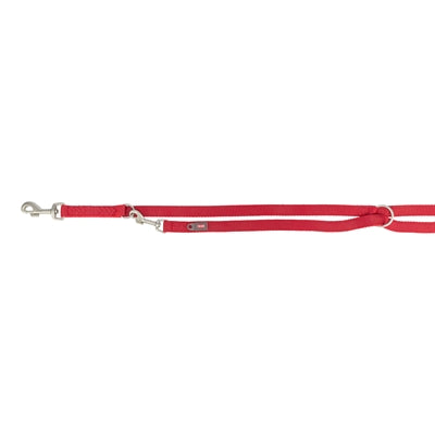 Trixie Dog Leash Premium Red ajustable de doble punción