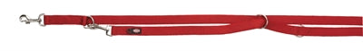 Trixie Dog Leash Premium Red ajustable de doble punción