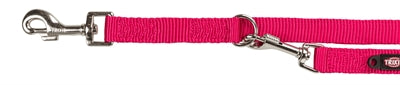 Trixie Dog Leash Premium Fucsia regolabile doppio