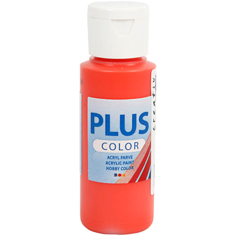 Pittura acrilica Plus Color, rosso brillante, 60 ml 1 flacone