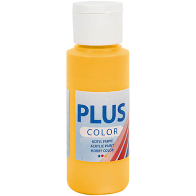 Creativ Company Plus Color Acrylic Pinting, Yellow Sun, 60 ml