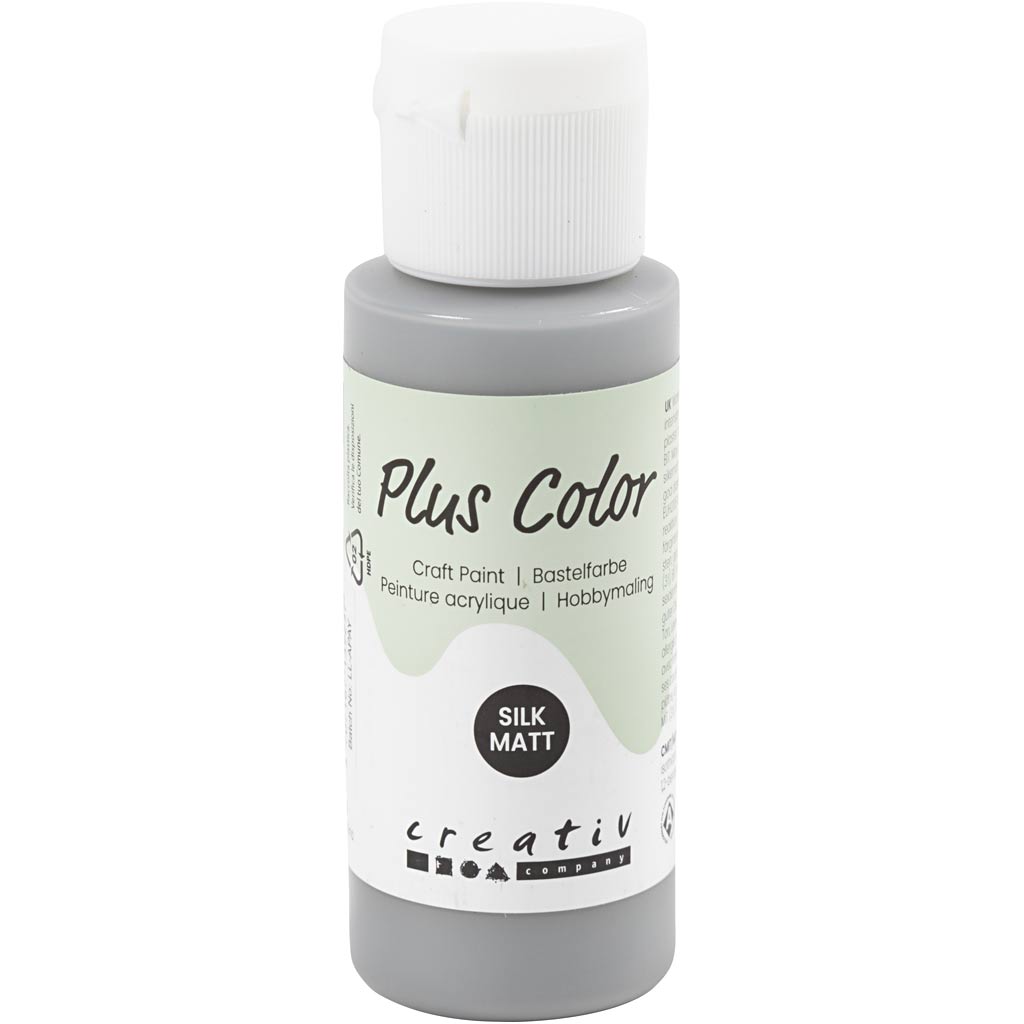Pittura acrilica Plus Color, grigio pioggia, 60 ml 1 flacone