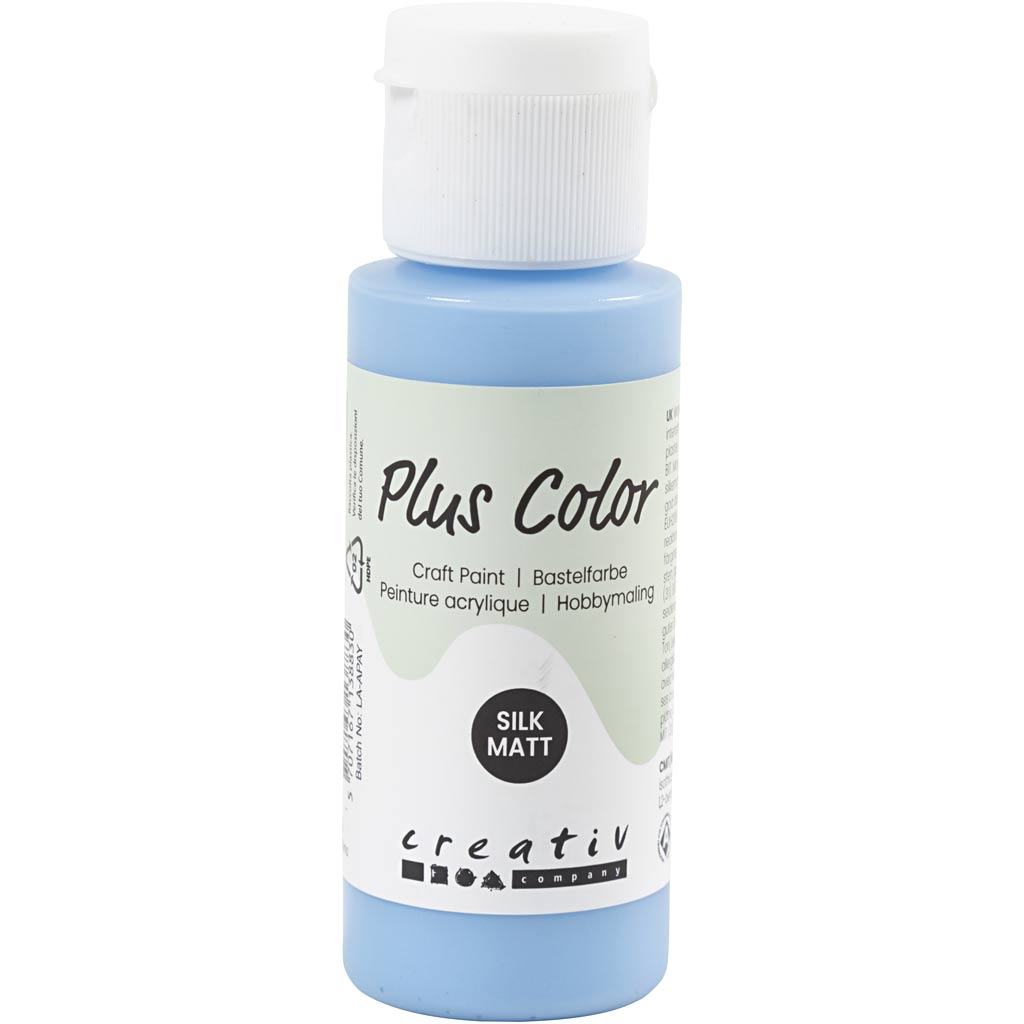 Vernice acrilica Plus Color, azzurro cielo, 60 ml 1 flacone