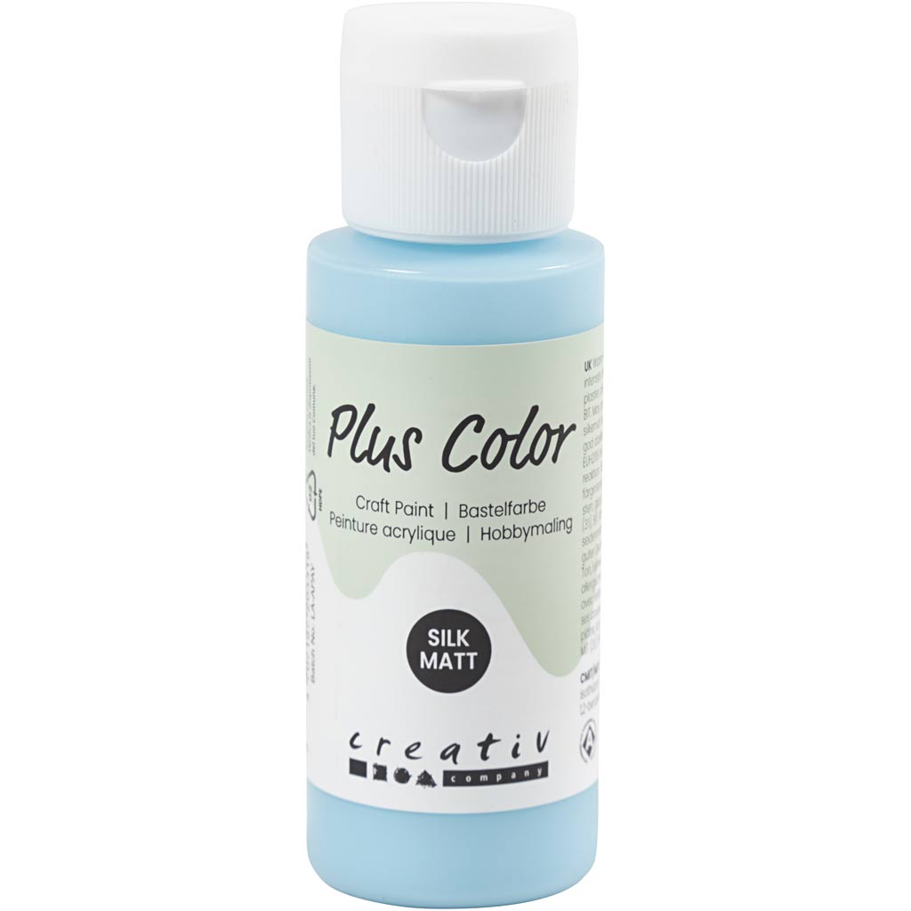 Vernice acrilica Plus Color, blu ghiaccio, 60 ml 1 flacone