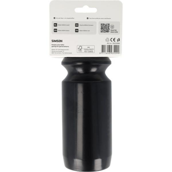 Borraccia Simson 600ml nera