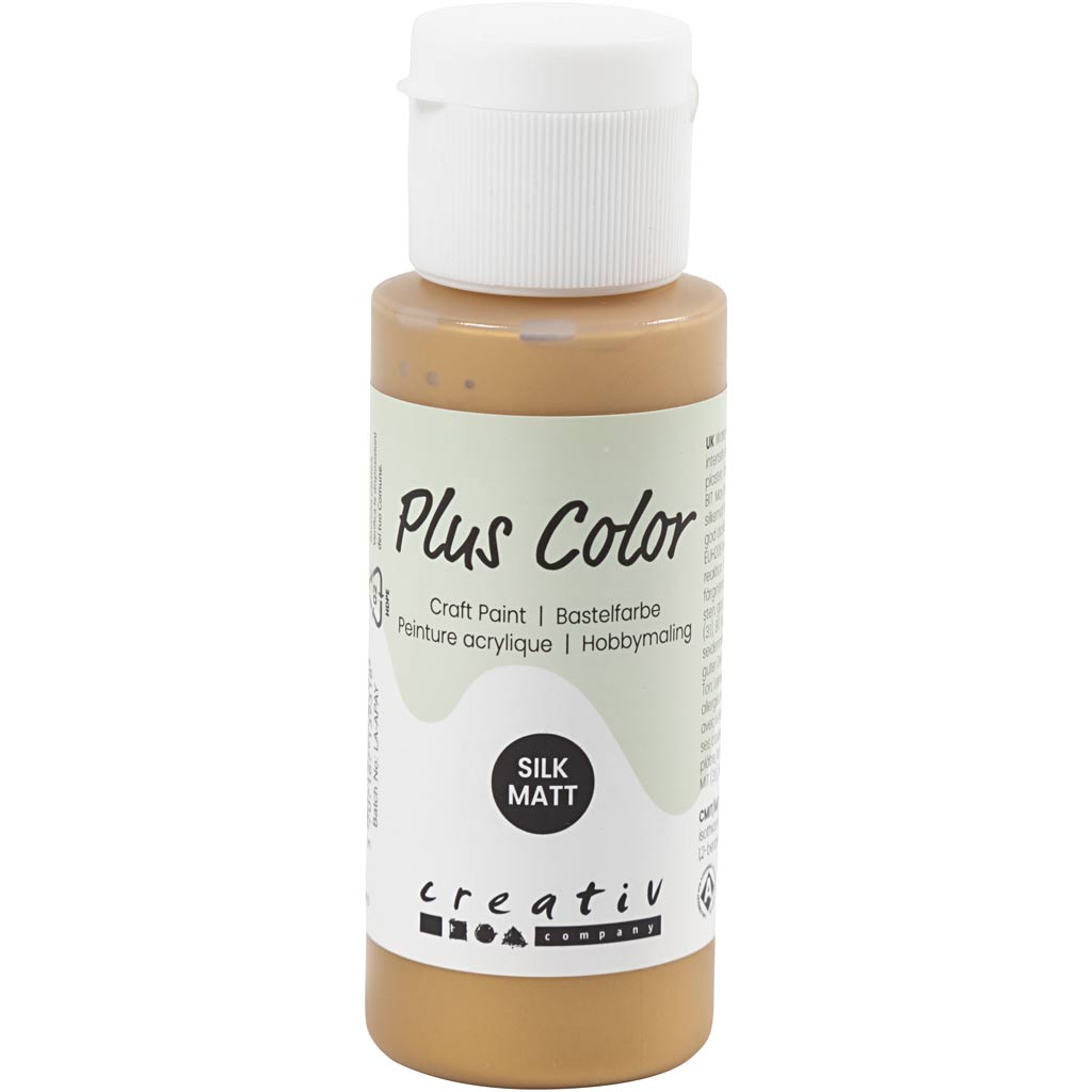 Pintura acrílica Plus color, dorada, 60 ml 1 botella