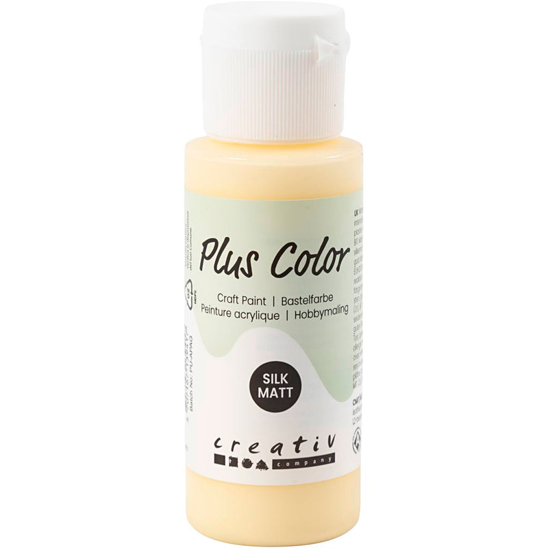 Pittura acrilica Plus Color, giallo chiaro, 60 ml 1 flacone
