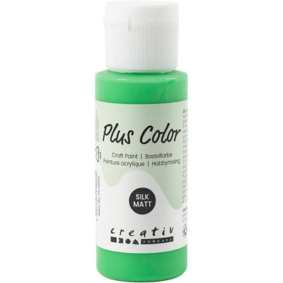 Pintura acrílica Plus color, verde brillante, 60 ml 1 botella