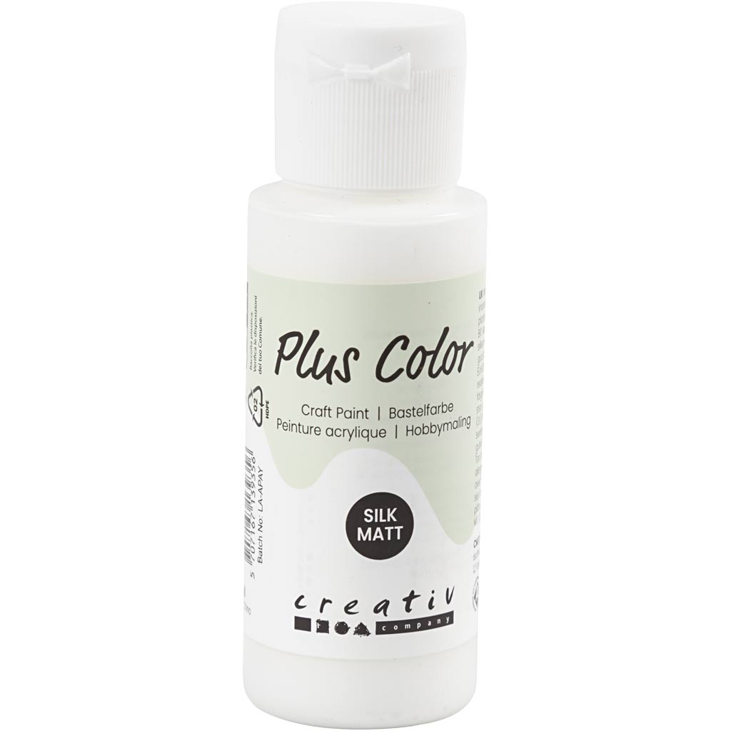 Vernice acrilica Plus Color, bianca, 60 ml 1 flacone