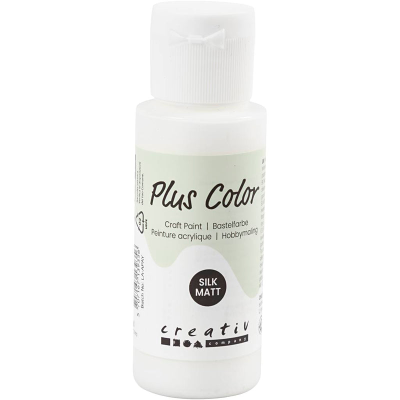Vernice acrilica Plus Color, bianca, 60 ml 1 flacone