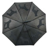 Cani ombrello riflettente nero