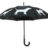 Cani ombrello riflettente nero