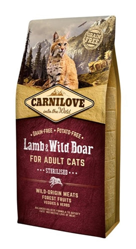 Carnilove Lamb Jabalí esterilizado