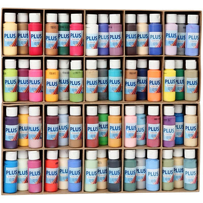 Vernice acrilica Plus color, vari colori, 60x60 ml 1 scatola