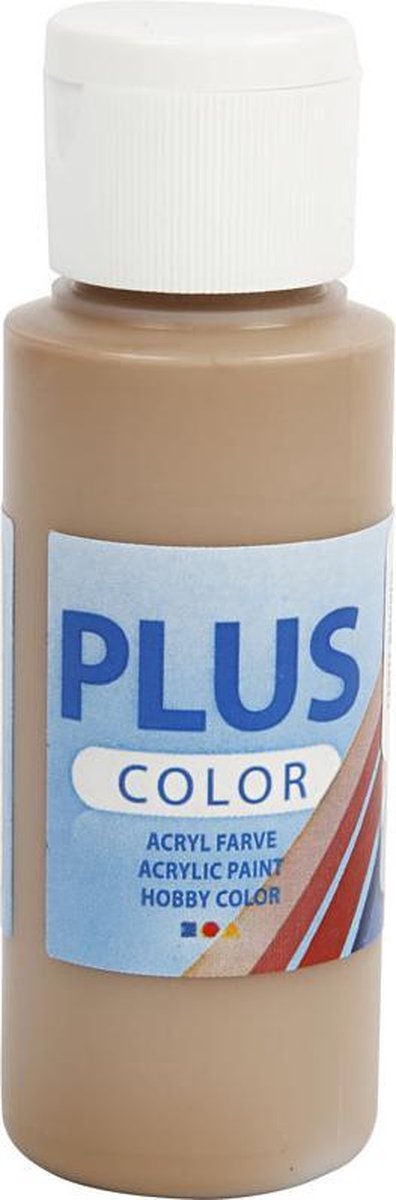 Pintura acrílica Plus color, marrón claro, 60 ml 1 botella
