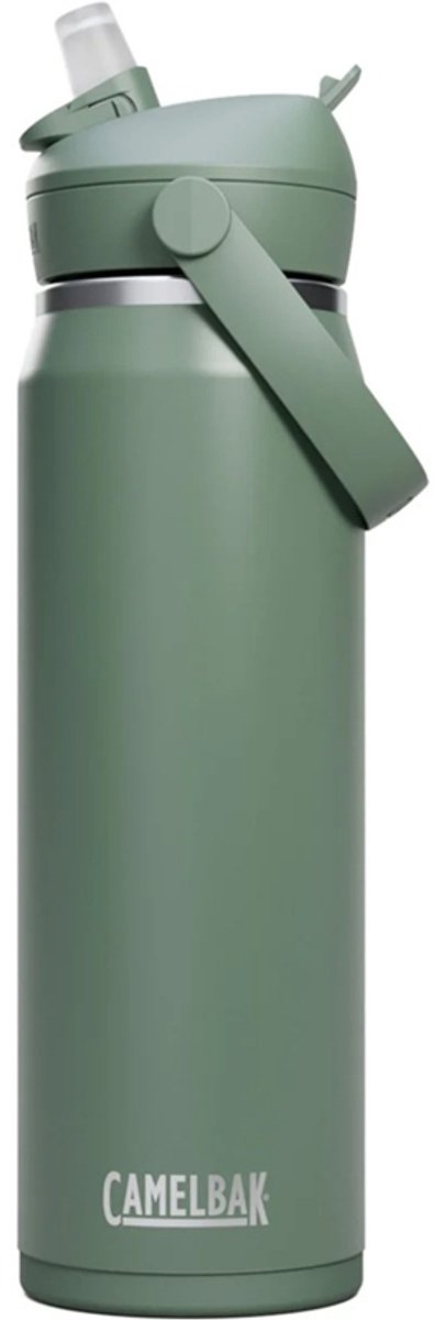 Borraccia Camelbak Thrive Flip con cannuccia - 750 ml - acciaio inossidabile - con cannuccia - borraccia isolante - verde