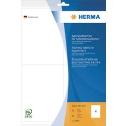 Etichette per indirizzi per macchine da scrivere Herma