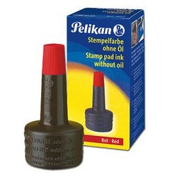 Inchiostro per timbri pelikan 4k 28ml rosso