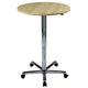Bach standing table hammerer 70 75 x 72 - 114 cm chrome-plated maple leg