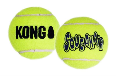 Kong Squeakair pelota de tenis amarilla con chirrido