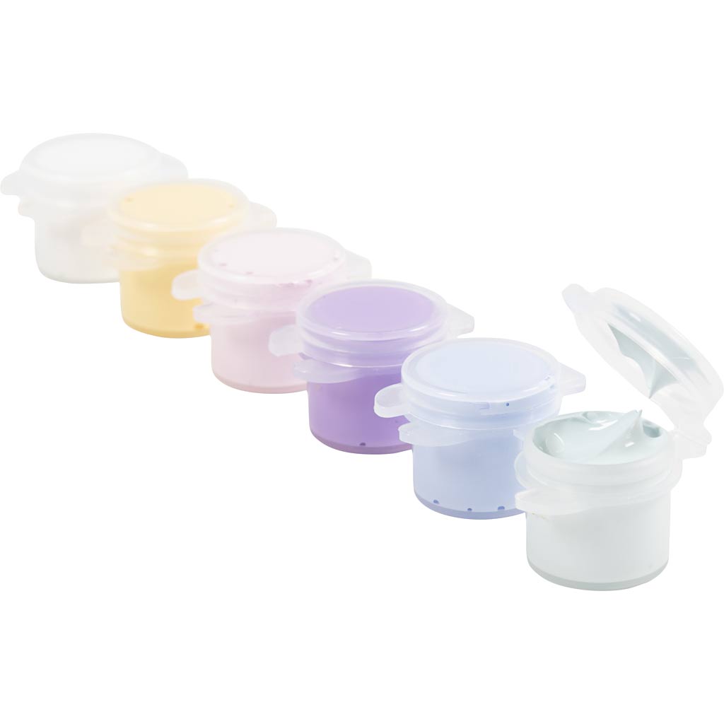 Creativ company http: www.cchobby.nl plus-color-acrylverf-pastelkleuren-6x5-ml-1-doos