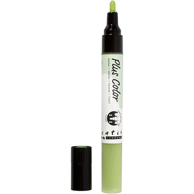 Pennarello colorato Plus, l: 14,5 cm, larghezza tratto 1-2 mm, verde foglia, 5,5 ml, 1 pezzo