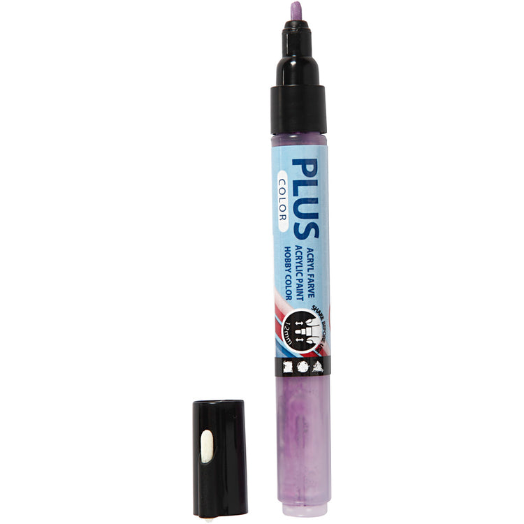 Plus color marker, l: 14.5 cm, line width 1-2 mm, dark lilac, 5.5 ml, 1 piece