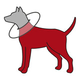 Trixie protective collar foam rubber gray - afbeelding 2