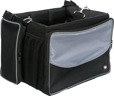 Cesto di biciclette Trixie per grigio nero di nylon