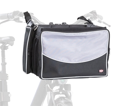 Cesto di biciclette Trixie per grigio nero di nylon
