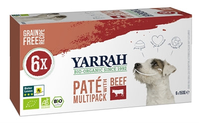 Dog de Yarrah Alu Pate Multipack Beef