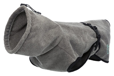 Trixie accappatoio per cani in spugna grigio