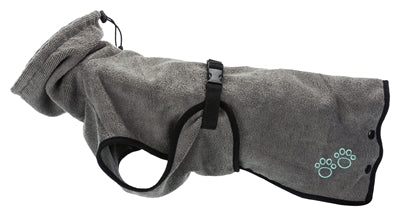 Trixie accappatoio dog Terry stoffa grigio