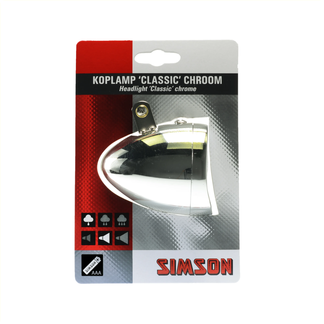 Simson Headlight Classic Chrome