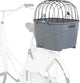 Canasta de bicicleta Trixie para rejilla para equipaje con cable de alambre gris de plástico