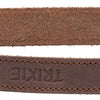 Trixie Dog Leash Rustic Regolabile in pelle grassa marrone scuro