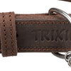 Trixie halsband hond rustic vetleer donkerbruin