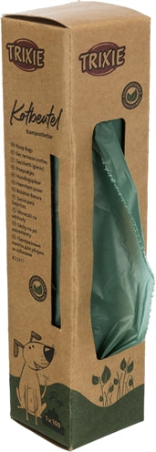 Bolsas de caca trixie bosque compostable verde