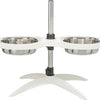 Trixie Voerstandaard hondenbar melamine rvs wit