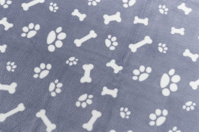 Trixie Dog Blanket Kenny Fleece Bone Gambe Blue