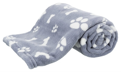 Trixie Dog Blanket Kenny Fleece Bone Gambe Blue