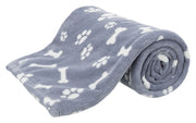 Trixie Dog Blanket Kenny Fleece Bone Gambe Blue - afbeelding 1
