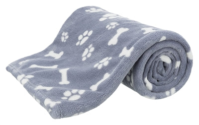Trixie manta para perros kenny polar patas de hueso azul