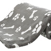 Trixie hondendeken kenny fleece bot pootjes grijs